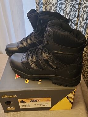 Men's Black Tactical Work Boots Thorogood